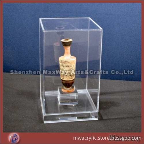 Vertical Freestanding Smooth Appearance Well Polished Acrylic Wine Bottle Box
